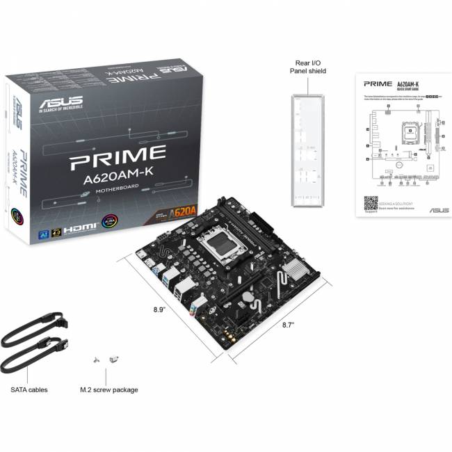 Материнская плата ASUS PRIME A620AM-K (90MB1GX0-M0EAY0) — для бизнеса и офиса