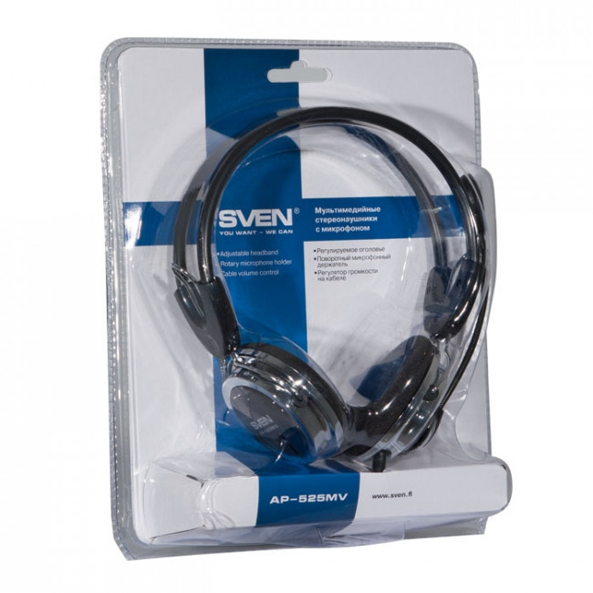 Наушники с микрофоном SVEN AP-525MV SVEN AP-525MV — для бизнеса и офиса