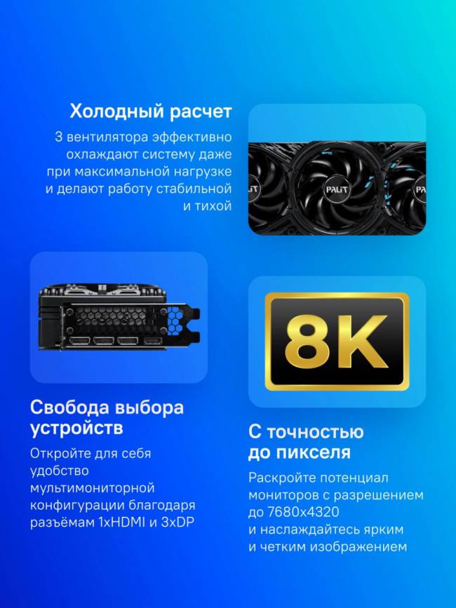 Видеокарта Palit NE7507T019T2-GB2031A — для бизнеса и офиса