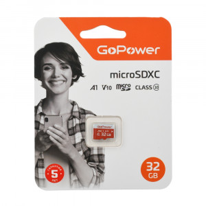 Карта памяти microSD GoPower 32GB Class10 UHS-I (U3) 80 МБ/сек V10 без адаптера GoPower 32GB Class10 UHS-I (U3) 80 МБ/сек V10 без адаптера Карта памяти microSD GoPower 32GB Class10 UHS-I (U3) 80 МБ/сек V10 без адаптера GoPower 32GB Class10 UHS-I (U3) 80 МБ/сек V10 без адаптера