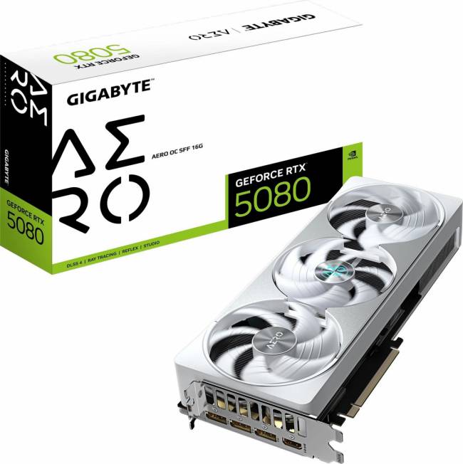 Видеокарта Gigabyte GV-N5080AERO OC-16GD 1.0 — для бизнеса и офиса Видеокарта Gigabyte GV-N5080AERO OC-16GD 1.0 — для бизнеса и офиса