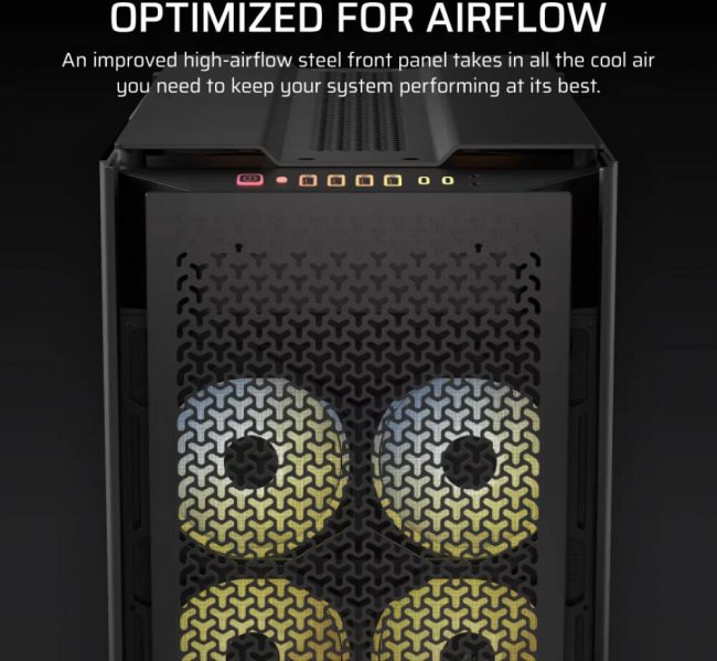 Корпус без блока питания Corsair CC-9011273-WW — для бизнеса и офиса