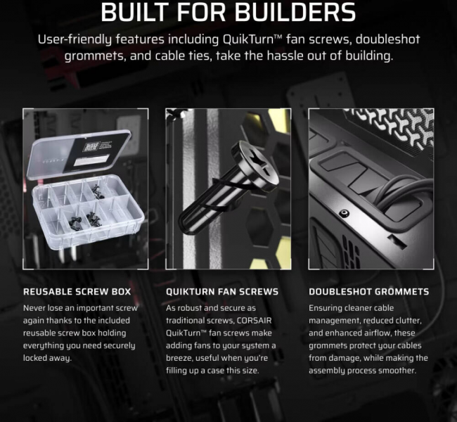 Корпус без блока питания Corsair CC-9011273-WW — для бизнеса и офиса