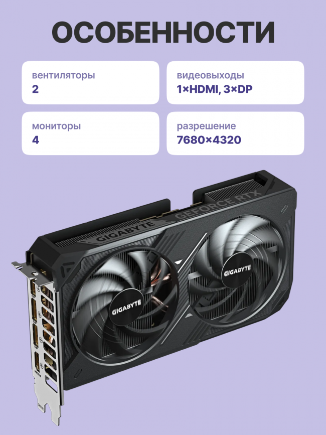 Видеокарта Gigabyte GV-N506TWF2MAX OC-8GD — для бизнеса и офиса Видеокарта Gigabyte GV-N506TWF2MAX OC-8GD — для бизнеса и офиса