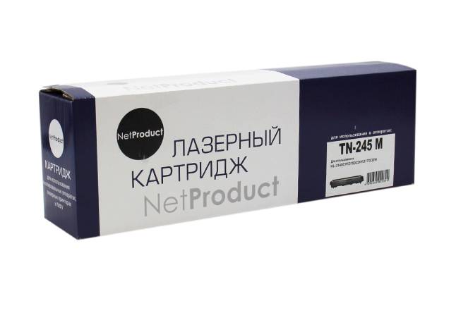Тонер-картридж NetProduct (N-TN-245M) для Brother HL-3140CW/3150CDW/3170CDW, M, 2,2K — для бизнеса и офиса