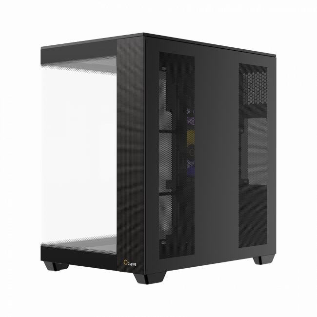Корпус ПК без блока питания Ocypus Delta-C74-BKD200XX-GL — для бизнеса и офиса Корпус ПК без блока питания Ocypus Delta-C74-BKD200XX-GL — для бизнеса и офиса