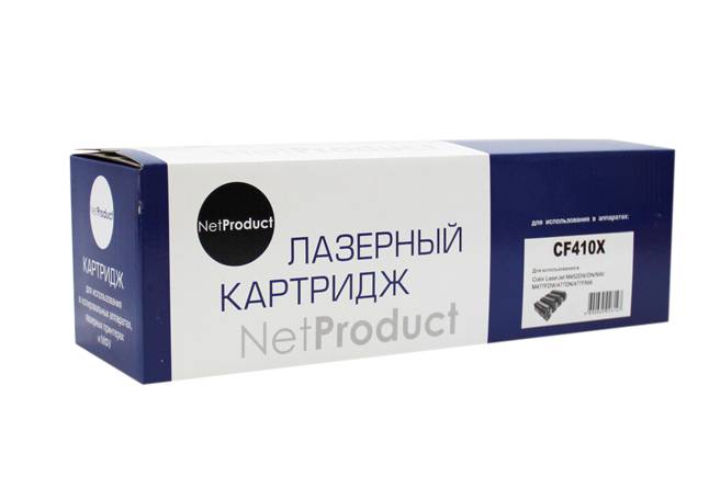 Картридж NetProduct (N-CF410X) для HP CLJ M452DW/DN/NW/M477FDW/477DN/477FNW, Bk, 6,5K — для бизнеса и офиса