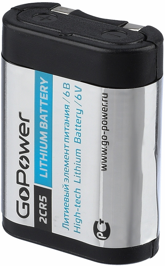 Батарейка GoPower 2CR5 BL1 Lithium 6V (6203) (1/14/168) (1 шт.) GoPower 00-00023062