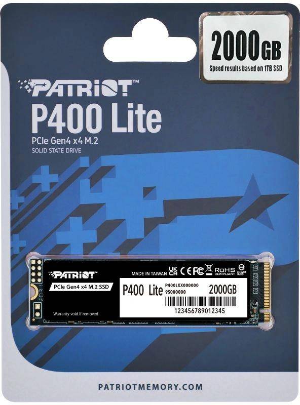 Накопитель SSD Patriot P400LP2KGM28H — для бизнеса и офиса