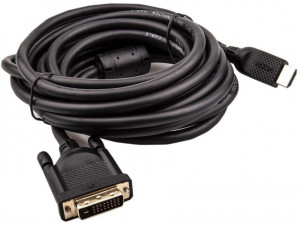 Кабель HDMI AM/DVI(24+1)M, 5м, CU, 1080P@60Hz, 2F, VCOM <CG484G-5M> VCOM HDMI (m) - DVI-D (m)