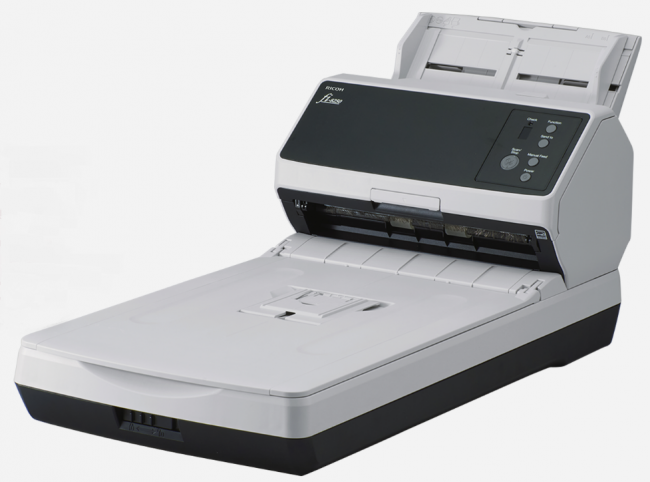 Ricoh(PFU) fi-8250 Документ сканер А4, двухсторонний, 50 стр/мин, автопод. 100 листов, cо встроенным планшетом, USB 3.2, Gigabit Ethernet Fujitsu fi-8250 (PA03810-B601) — для бизнеса и офиса Ricoh(PFU) fi-8250 Документ сканер А4, двухсторонний, 50 стр/мин, автопод. 100 листов, cо встроенным планшетом, USB 3.2, Gigabit Ethernet Fujitsu fi-8250 (PA03810-B601) — для бизнеса и офиса