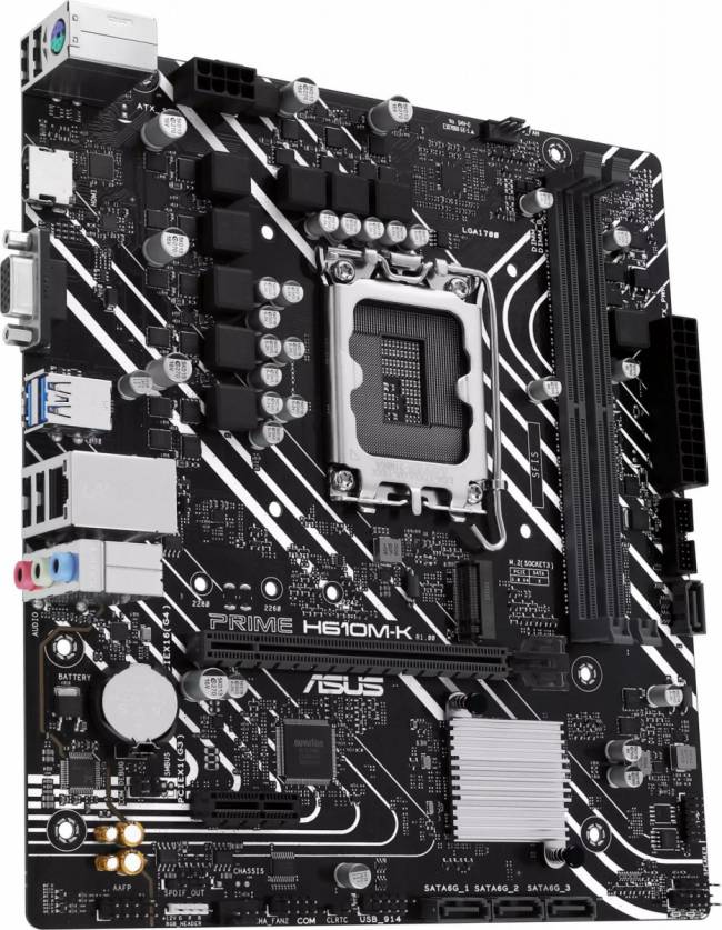 Материнская плата ASUS PRIME H610M-K — для бизнеса и офиса Материнская плата ASUS PRIME H610M-K — для бизнеса и офиса