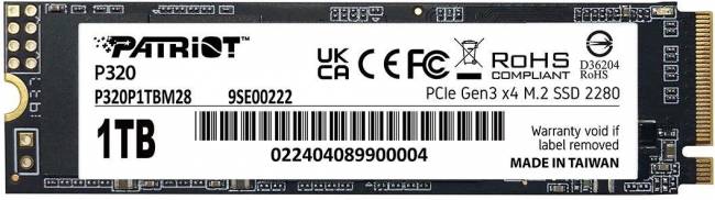Накопитель SSD Patriot P320P1TBM28 — для бизнеса и офиса