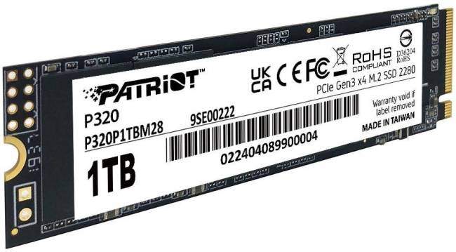 Накопитель SSD Patriot P320P1TBM28 — для бизнеса и офиса