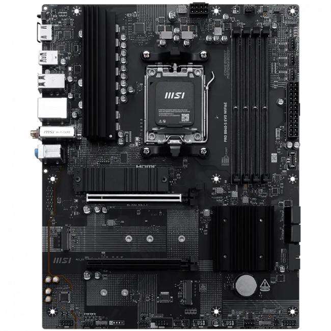 Материнская плата MSI PRO B840-S EVO WIFI6E — для бизнеса и офиса