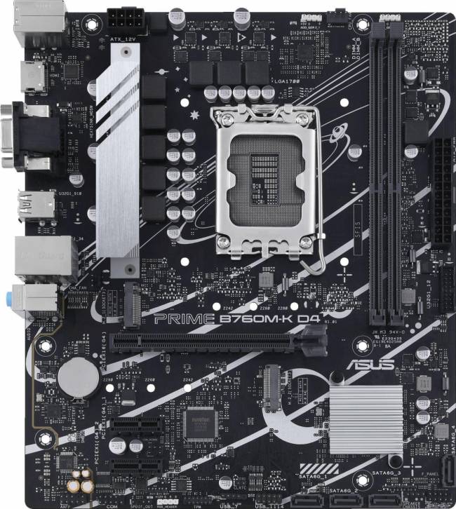 Материнская плата ASUS PRIME B760M-K D4 — для бизнеса и офиса
