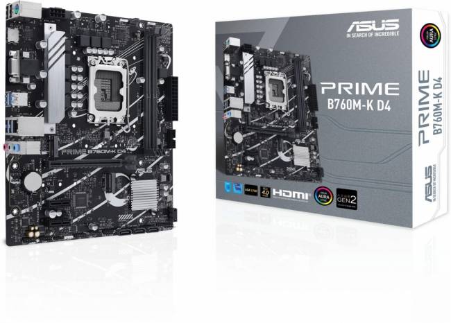 Материнская плата ASUS PRIME B760M-K D4 — для бизнеса и офиса