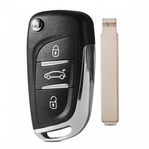 Корпус выкидного ключа CITROEN 3 кнопки CIT-1 VA2, с лого