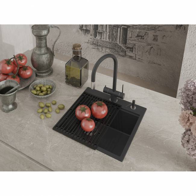 Кухонная мойка RIVELATO Rivelato TR-505-L antracite — для бизнеса и офиса Кухонная мойка RIVELATO Rivelato TR-505-L antracite — для бизнеса и офиса