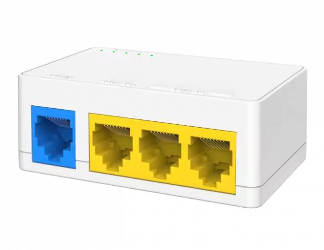 Коммутатор 4PORT 100M 3POE Tenda S204PD — для бизнеса и офиса