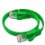 GCR Патч-корд PROF плоский прямой 3.0m, UTP медь кат.6, зеленый, 30 AWG, ethernet high speed 10 Гбит/с, RJ45, T568B, GCR-52842 Greenconnect RJ45(m) - RJ45(m) Cat. 7 U/UTP PVC 3м