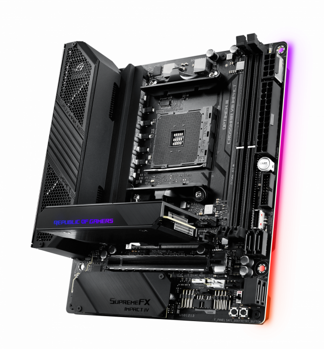 Материнская плата ASUS ROG CROSSHAIR VIII IMPACT — для бизнеса и офиса Материнская плата ASUS ROG CROSSHAIR VIII IMPACT — для бизнеса и офиса
