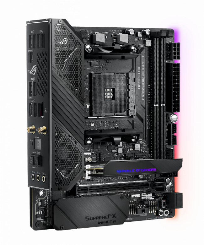 Материнская плата ASUS ROG CROSSHAIR VIII IMPACT — для бизнеса и офиса Материнская плата ASUS ROG CROSSHAIR VIII IMPACT — для бизнеса и офиса