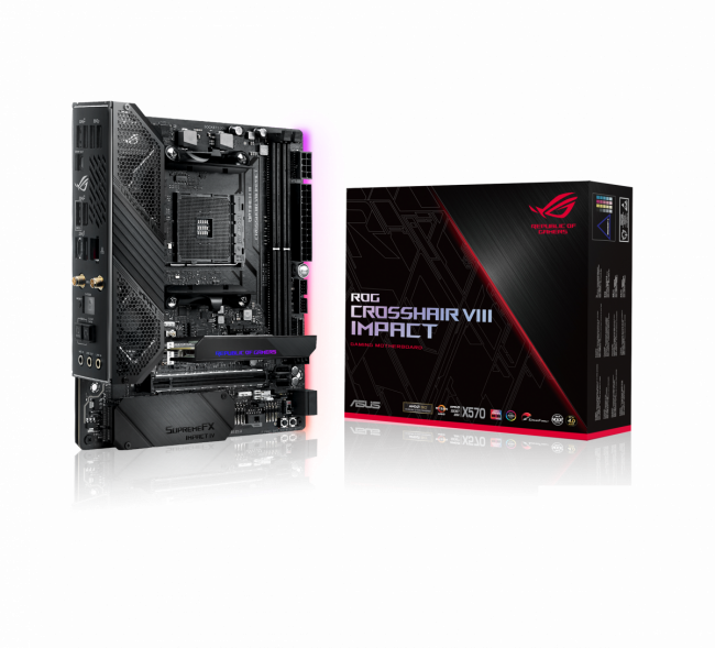 Материнская плата ASUS ROG CROSSHAIR VIII IMPACT — для бизнеса и офиса Материнская плата ASUS ROG CROSSHAIR VIII IMPACT — для бизнеса и офиса