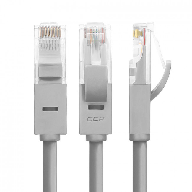 GCR Патч-корд прямой 0.7m UTP кат.5e, серый, 24 AWG, литой, ethernet high speed 1 Гбит/с, RJ45, T568B, GCR-LNC03-0.7m Greenconnect RJ45(m) - RJ45(m) Cat. 5e UTP 0.7м серый — для бизнеса и офиса GCR Патч-корд прямой 0.7m UTP кат.5e, серый, 24 AWG, литой, ethernet high speed 1 Гбит/с, RJ45, T568B, GCR-LNC03-0.7m Greenconnect RJ45(m) - RJ45(m) Cat. 5e UTP 0.7м серый — для бизнеса и офиса