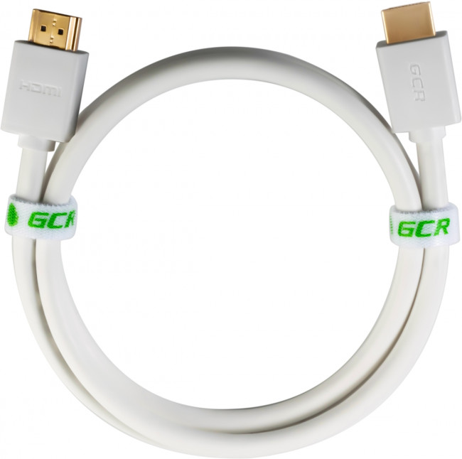 Greenconnect Кабель 1.0m HDMI версия 2.0 HDR 4:2:2, Ultra HD, 4K 60 fps 60Hz/5K*30Hz, 3D, AUDIO, 18.0 Гбит/с, 28/28 AWG, OD7.3mm, тройной экран, белый, GCR-HM761-1.0m Greenconnect HDMI (m) - HDMI (m) 1м