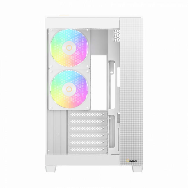 Корпус ПК без блока питания Ocypus Delta-C74-WHD200XX-GL — для бизнеса и офиса