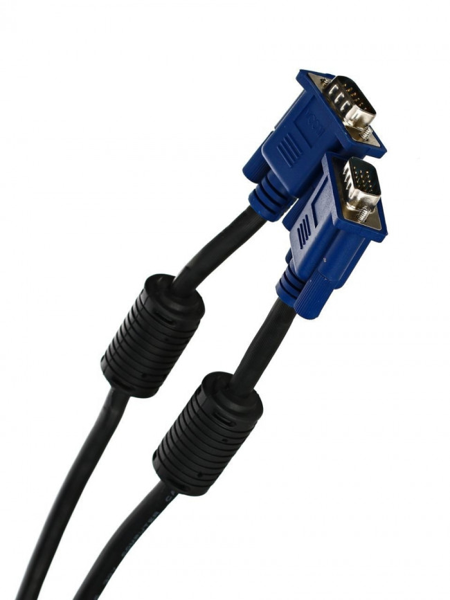 Кабель монитор-SVGA card (15M-15M) 20м 2 фильтра VCOM <VVG6448-20M> VCOM VGA (m) - VGA (m) 20м — для бизнеса и офиса