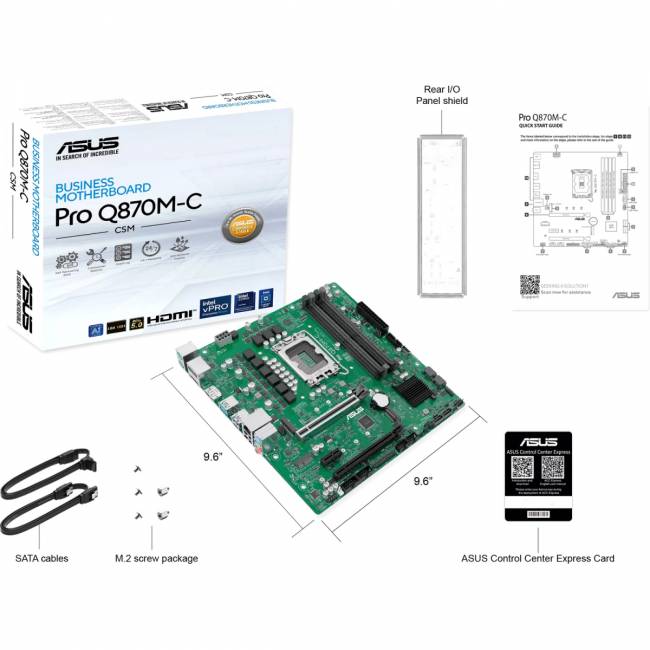 Материнская плата ASUS PRO Q870M-C-CSM (90MB1KEP-M0EAYC) — для бизнеса и офиса Материнская плата ASUS PRO Q870M-C-CSM (90MB1KEP-M0EAYC) — для бизнеса и офиса