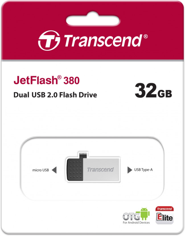 Флеш-накопитель Transcend JetFlash 380 — для бизнеса и офиса Флеш-накопитель Transcend JetFlash 380 — для бизнеса и офиса
