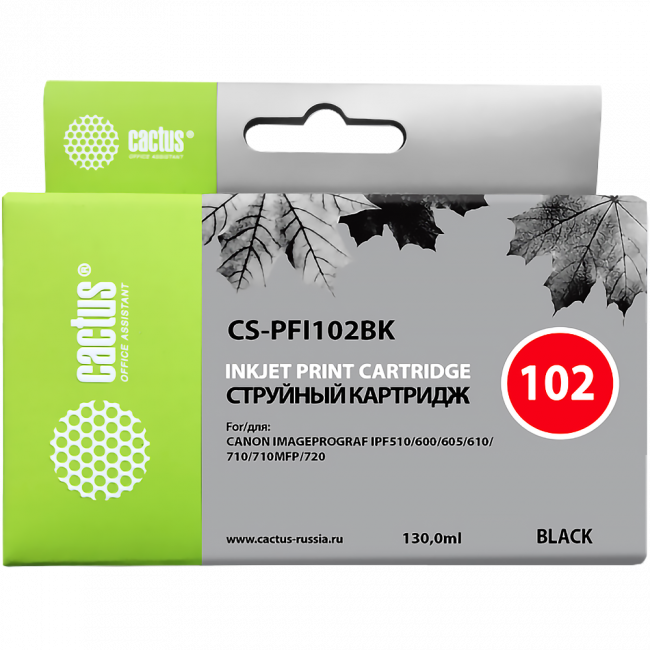 - Cactus 102 (CS-PFI102BK) — для бизнеса и офиса - Cactus 102 (CS-PFI102BK) — для бизнеса и офиса
