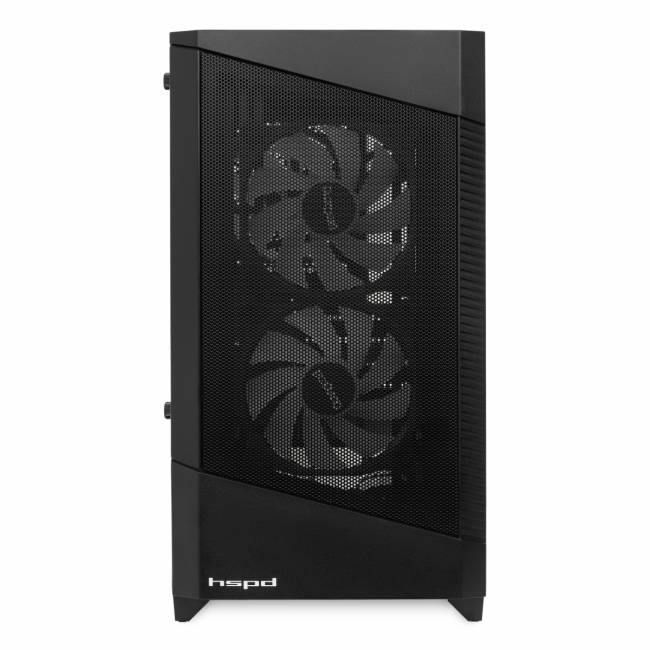 Корпус без блока питания HSPD M330-TGBK-ARGB — для бизнеса и офиса