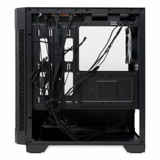 Корпус без блока питания HSPD M330-TGBK-ARGB — для бизнеса и офиса