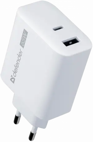 Defender Сетевое ЗУ UPA-165 USB A+C, 65W Defender 83582