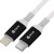 GCR Кабель PREMIUM 1.5m TypeC/Lightning MFI POWER DELIVERY 18 W, быстрая зарядка, белый силикон, AL case черный, белый ПВХ, GCR-53466 Кабель Greenconnect 1.5 м (GCR-53466)