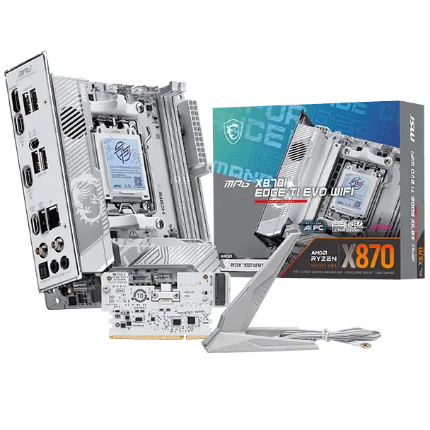 Материнская плата MSI MPG X870I EDGE TI EVO WIFI — для бизнеса и офиса Материнская плата MSI MPG X870I EDGE TI EVO WIFI — для бизнеса и офиса
