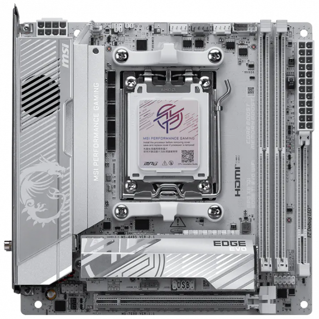 Материнская плата MSI MPG X870I EDGE TI EVO WIFI — для бизнеса и офиса Материнская плата MSI MPG X870I EDGE TI EVO WIFI — для бизнеса и офиса