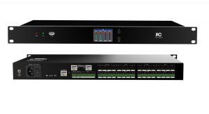 Цифровой аудиопроцессор (DSP), 8х аналоговых балансных входа, 8x аналоговых балансных выхода, интерфейс Dante 8х8, два высокоскоростных ЦАПа, подавление аккустической петли Guangdong BaoLun Electronics TS-P880D