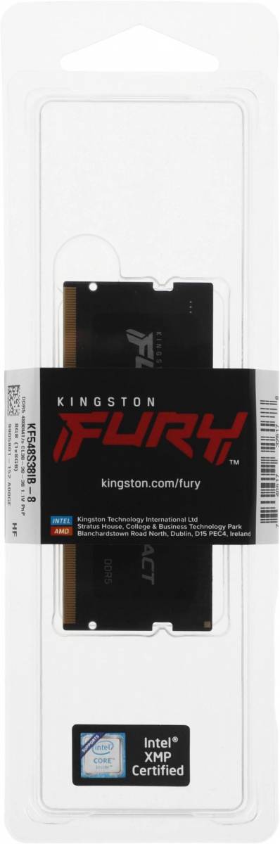 Модули памяти для ноутбука Kingston KF548S38IB-8 — для бизнеса и офиса
