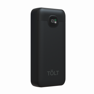Портативный аккумулятор TOLT Stor SR-LC20B, 20000mAh, 22,5W, fast charging and PD, black Powerbank TOLT Stor SR-LC20B, 20000mAh, 22,5W, fast charging and PD, black TÖLT SR-LC20B