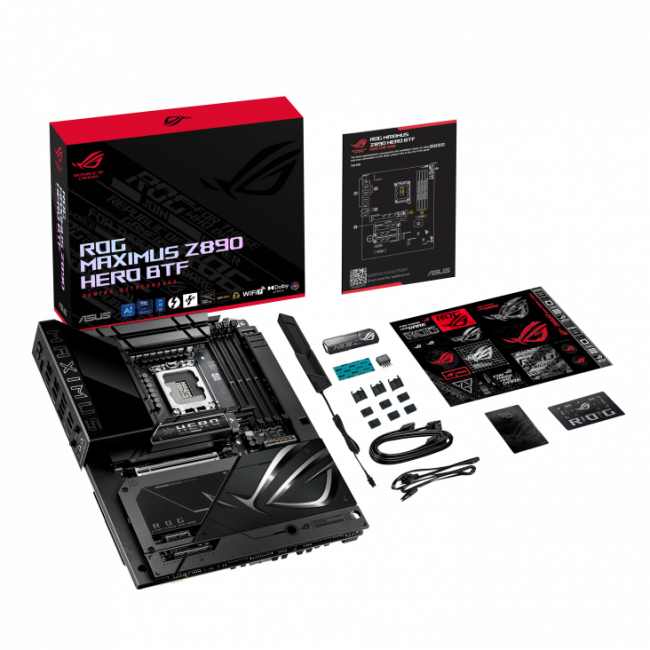 Материнская плата ASUS ROG MAXIMUS Z890 HERO BTF — для бизнеса и офиса