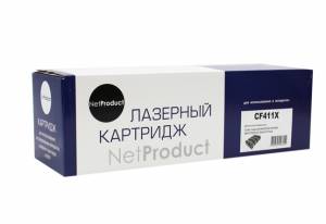 Картридж NetProduct (N-CF411X) для HP CLJ M452DW/DN/NW/M477FDW/477DN/477FNW, C, 5K