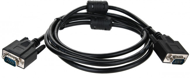 Кабель соединительный SVGA (15m/15m) 1,8m 2 фильтра TV-COM <QCG341AD-1.8M> Кабель соединительный SVGA VCOM QCG341AD-1.8M
