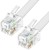 GCR Телефонный шнур витой для трубки  5.0m, RJ9 4P4C (джек) белый, GCR-53080 Greenconnect RJ9 - RJ9 5м