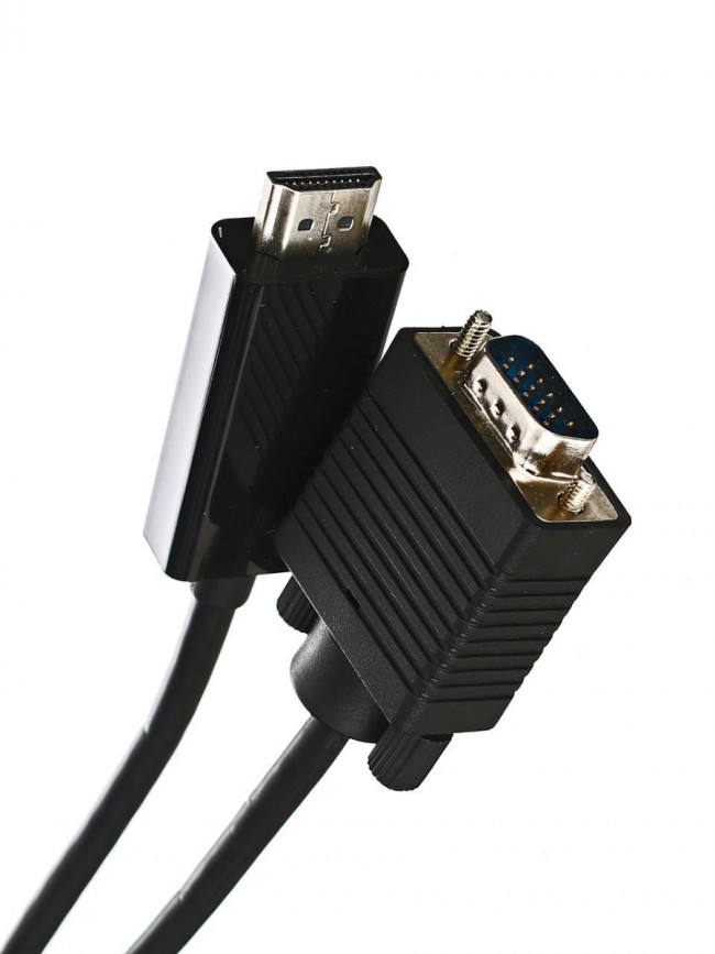 Кабель-переходник HDMI --> VGA_M/M 1,8м Telecom <TA670-1.8M> Telecom HDMI --> VGA_M/M 1,8м — для бизнеса и офиса
