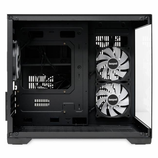 Корпус без блока питания HSPD F330-TGBK-ARGB — для бизнеса и офиса